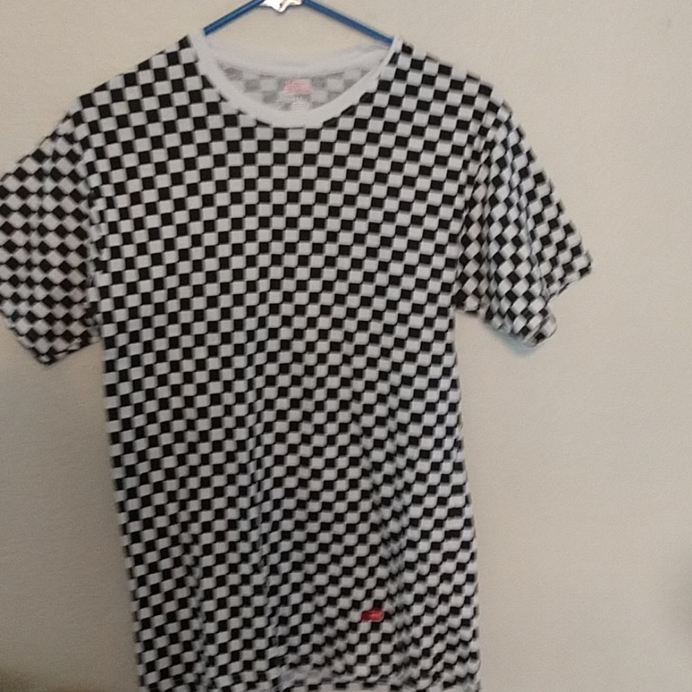 Hanes supreme checkered tee